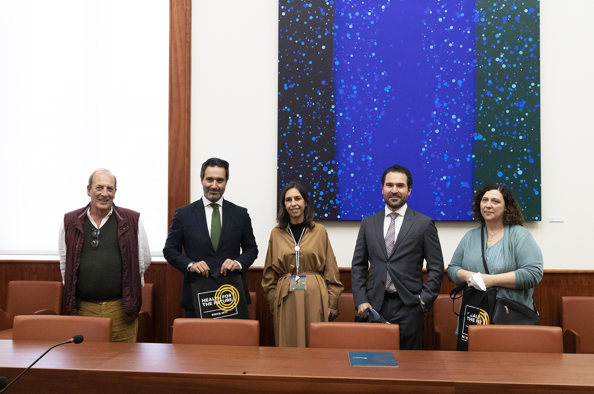 Márcio Navalho at the signing of the cooperation protocol with Nova Medical School.